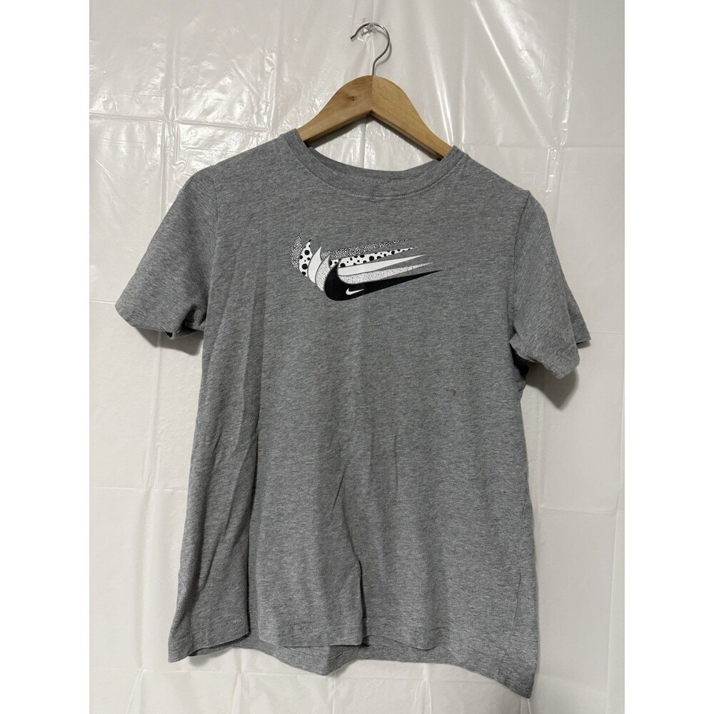Nike The Nike Tee XL Gray Multi Swoosh Graphic T Shirt Short Sleeve